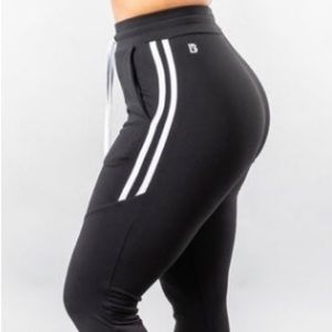Buffbunny stripe jogger noir
